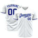 Custom White Baseball Jersey Stitched Authentic Button Down Vintage Shirt